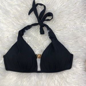 VICTORIA’S SECRET Black Bikini Top Sz L